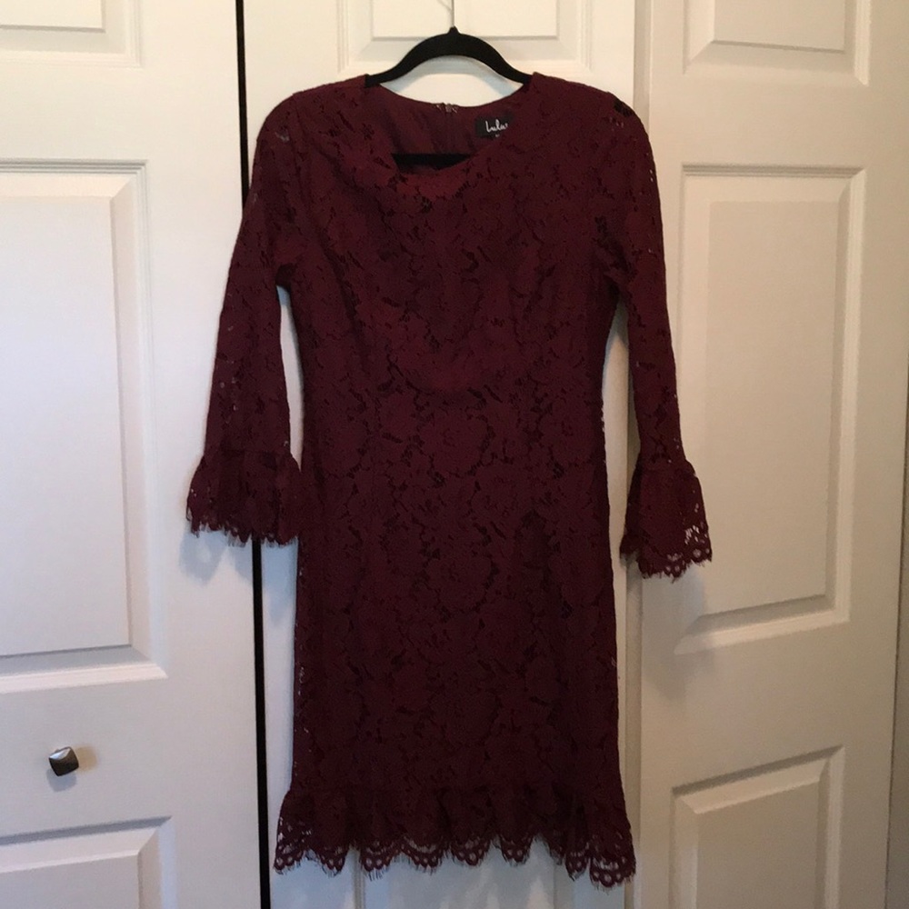 LuLus Dress maroon